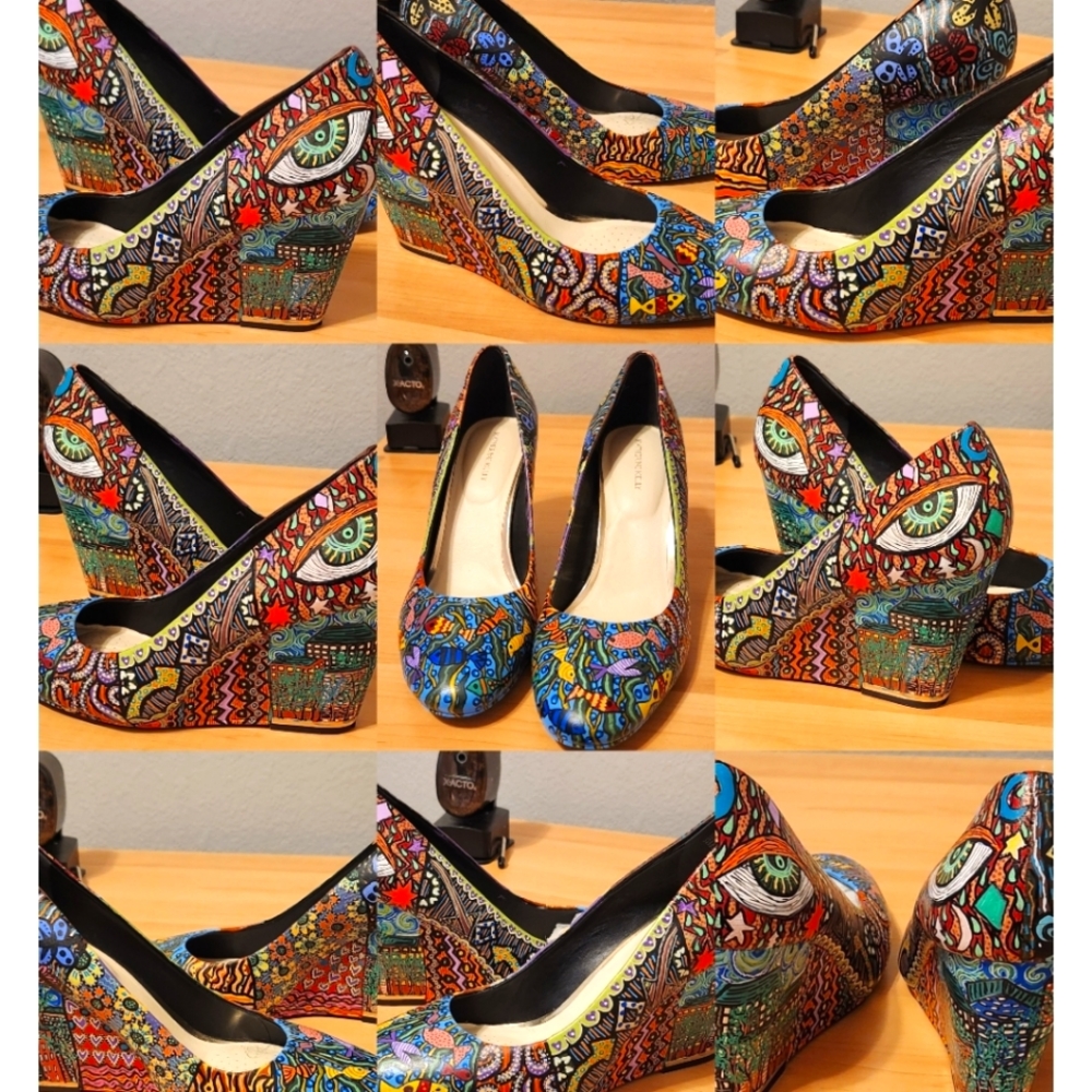 Custom Handpainted Wedges - Picture 10 of 11